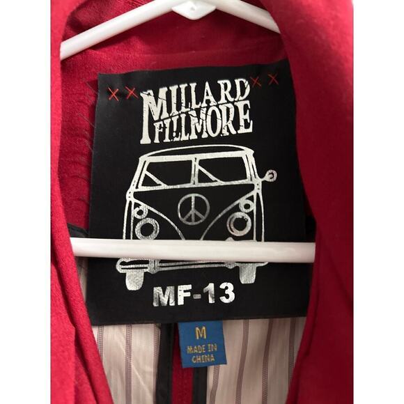 🔴Millard‎ Fillmore Anthropologie Red Blazer Size M - Picture 2 of 7